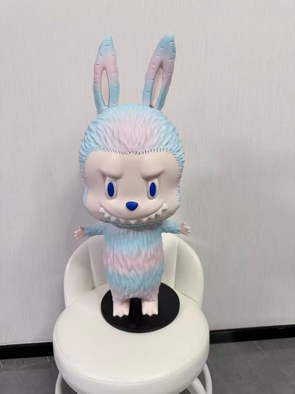 Labubu Fang Edition 3D printed collectible figure — blue-pink gradient with signature fangs