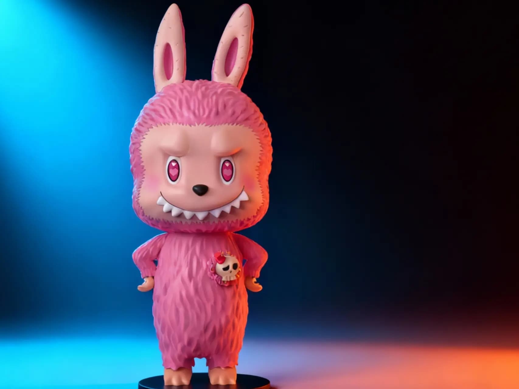 Pink Fang Bubu collectible figure
